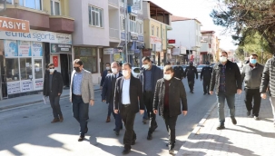 Dinar’da Hafta sonu Sokağa Çıkma Kısıtlaması denetlemeleri gerçekleştirildi