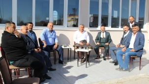 Dinar ESO Başkanı Bekle ve Başkan Vekili Gürpınar Başkan Ceylan'ı Ziyaret Etti