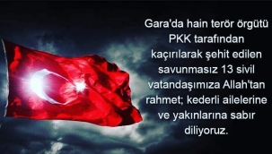 Dinar Kaymakamı Sayın Selami Kapankaya'dan Başsağlığı Mesajı