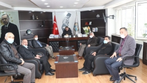 Dinar TOKİ heyetinden Başkan Sarı’ya Teşekkür