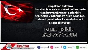 Başkan Sarı'dan Başsağlığı Mesajı