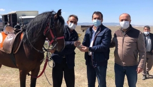BAŞKAN TAYLAN BOZAN'DA RAHVAN AT YARIŞLARINA KATILDI