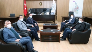 Evciler Heyetinden Başkan Sarı'ya Ziyaret