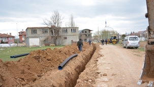 İNCİRLİ MAHALLESİNE YENİ KANALİZASYON HATTI YAPILIYOR