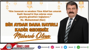 Başkan Sarı’dan Kadir Gecesi Mesajı