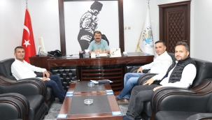 İlçe Tarım Müdürü Karakuyu, Yeni İlçe Tarım binası yeri için Başkan Sarı ile görüştü