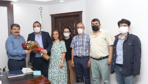 İmar Müdürlüğü Personellerinden Başkan Sarı’ya teşekkür ziyareti