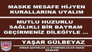 Başkan Yaşar Gülbeyaz'dan Kurban Bayramı mesajı