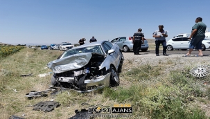 Dinar Çay Yolunda Trafik Kazası 8 Yaralı