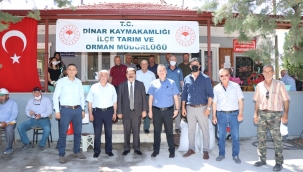 Dinar'da İlk Defa Karabuğday Tohumu dağıtıldı