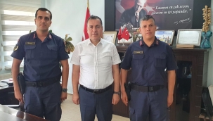 JANDARMA KARAKOL KOMUTANLARINDAN KAYMAKAMIMIZ KAPANKAYA'YA VEDA Ziyareti