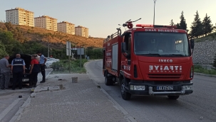 Suçıkan Park’ta Bir Araç Kendiliğinden Yandı