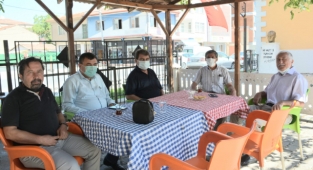 Başkan Sarı’dan Oğretmen Evi Müdürü Erdoğan'a Hayırlı olsun ziyareti