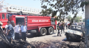Başkan Sarı'dan Yangında Zarar Gören Esnafa Geçmiş Olsun Ziyareti