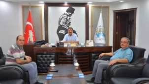 Dinar Küçük Sanayi Sitesi Yapı Kooperatifi Başkanı Akpınar’dan Başkan Sarı’ya ziyaret