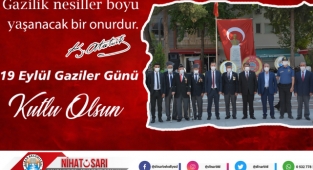 Başkan Sarı’dan Gaziler Günü Mesajı