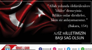 Başkan Sarı’dan Şehitlerimiz için Başsağlığı mesajı