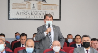 Başkan Sarı, İl Koordinasyon toplantısında Dinar’ın sorunlarını dile getirdi