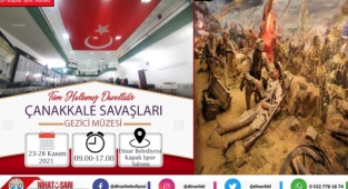 Başkan Sarı, Çanakkale Savaşları Gezici Müzesi Dinarımızda