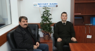 Başkan Sarı’dan Askerlik Şube Başkanı Büyüköztürk’e hayırlı olsun ziyareti