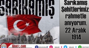 Başkan Sarı'dan Sarıkamış Şehitlerini Anma Mesajı