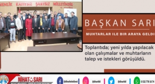 Başkan Sarı, muhtarlar ile bir araya geldi