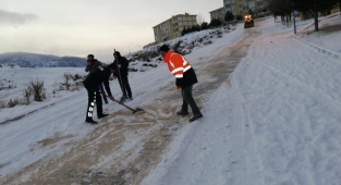Kar Tuzlama Çalışmalarımız devam ediyor