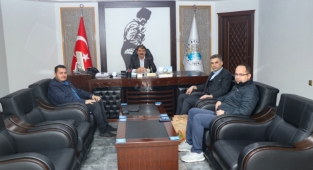 Aksa Afyon Doğalgaz Şirket Müdürü Gezer’den Başkan Sarı’ya Ziyaret