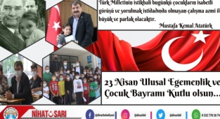 Başkan Sarı, “Ulusal Egemenlik ve Çocuk Bayramı Kutlu Olsun”