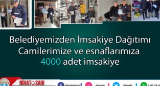 Belediyemizden imsakiye dağıtımı