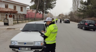 Dinar'da Trafik Denetimi gerçekleşti