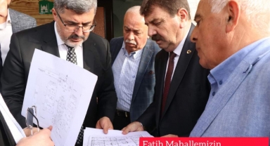 Başkanımız Nihat Sarı, Milletvekilimiz Özkaya’ya TOKİ Sağlık Ocağı için proje sundu