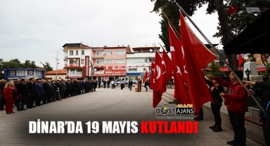 Dinar'da 19 Mayıs Kutlandı