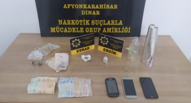 Uyuşturucu tacirleri otel odasında yakayı ele verdi