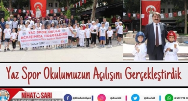 Başkan Sarı, “Yaz Spor Okulumuzun açılışını gerçekleştirdik”