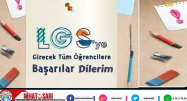 Başkanımız Nihat Sarı, Lise sınavına girecek öğrencilere başarılar diledi