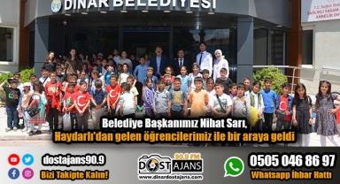 Belediye Başkanımız Nihat Sarı, Haydarlı'dan gelen öğrencilerimiz ile bir araya geldi