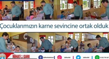 Çocuklarımızın karne sevincini paylaştık