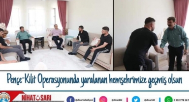 Pençe-Kilit operasyonunda yaralanan hemşehrimize geçmiş olsun dileklerimizi ilettik