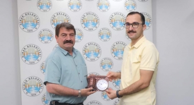 Başsavcı Selman Eskiler'den Belediye Başkanımıza veda ziyareti