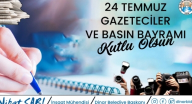 Belediye Başkanımız Nihat Sarı’dan Basın Bayramı Mesajı