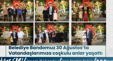 Belediye Bandomuz 30 Ağustos’ta vatandaşlarımıza coşkulu anlar yaşattı