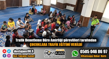 Çocuklara trafik eğitimi verildi