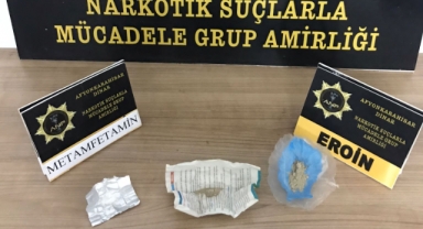 Dinar'da Eroin ele geçirildi 1 kişi göz altına alındı