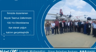 İlimizde düzenlenen Büyük Taarruz Zaferimizin 100.Yılı Etkinliklerine ilçe olarak yoğun katılım gerçekleştirdik
