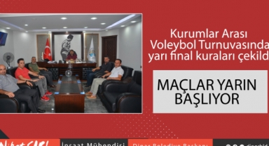 Kurumlar Arası Voleybol Turnuvamızda Yarı Final İçin Kuralar çekildi