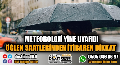 Meteoroloji vatandaşları uyardı!