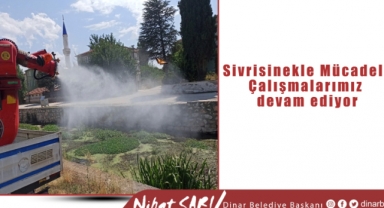 Sivrisinekle mücadele çalışmalarımızı sürdürüyoruz