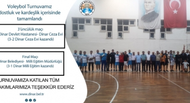 Voleybol turnuvamız dostluk ve kardeşlik içerisinde tamamlandı
