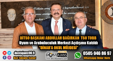Abdullah Bağırkan TOBB Uyum ve Arabuluculuk Merkezi Açılışına Katıldı